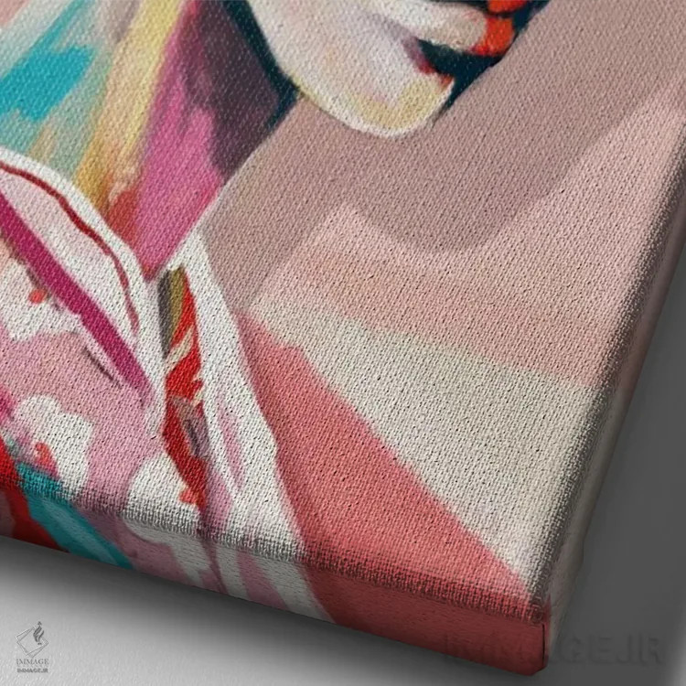 تابلو دکوراتیو ژاپن اثر جولیو روسی - نمای نزدیک بافت بوم