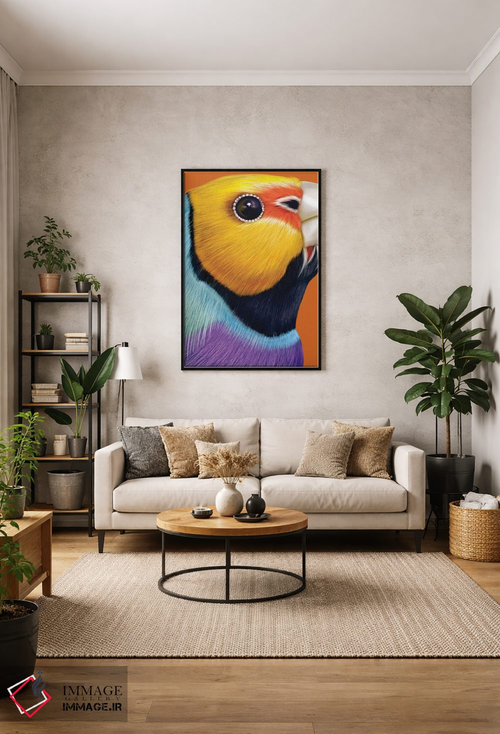 تابلو مدرن فنچ گولدیان اثر جولیو روسی - D1B