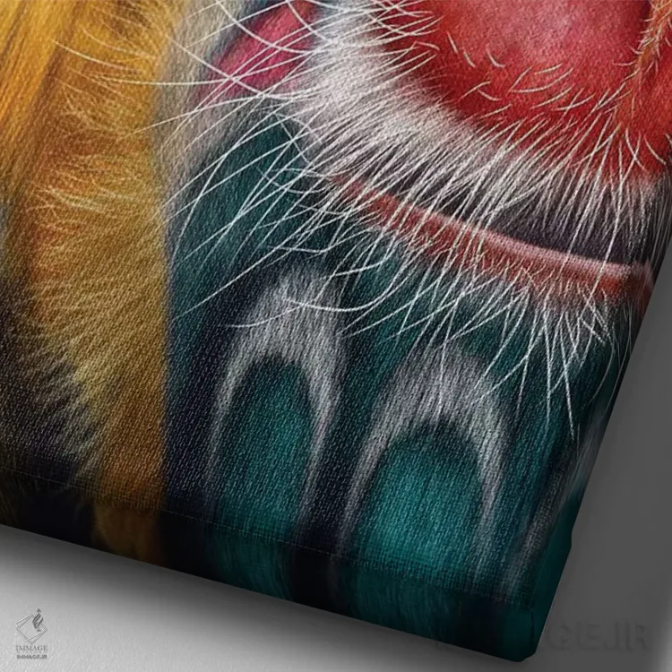 تابلو دکوراتیو ماندریل اثر جولیو روسی - نمای نزدیک بافت بوم