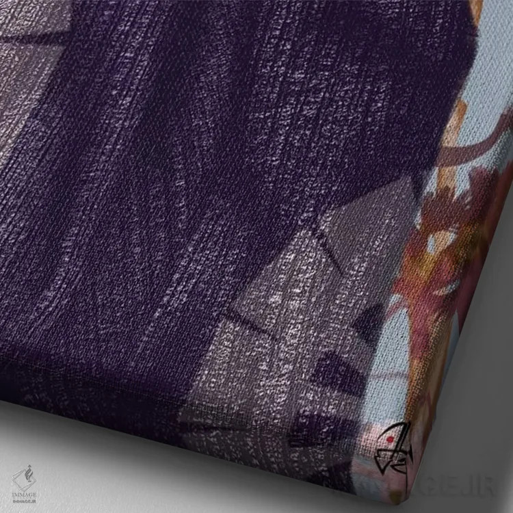 تابلو دکوراتیو انکار اثر جولیو روسی - نمای نزدیک بافت بوم