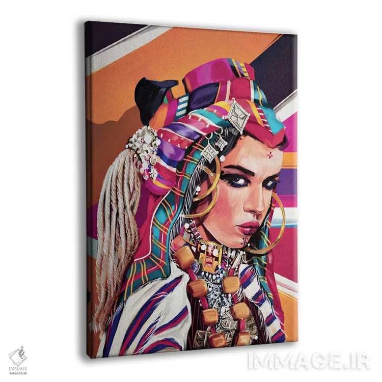 تابلو دکوراتیو مراکش اثر جولیو روسی - نمای پرسپکتیو محصول