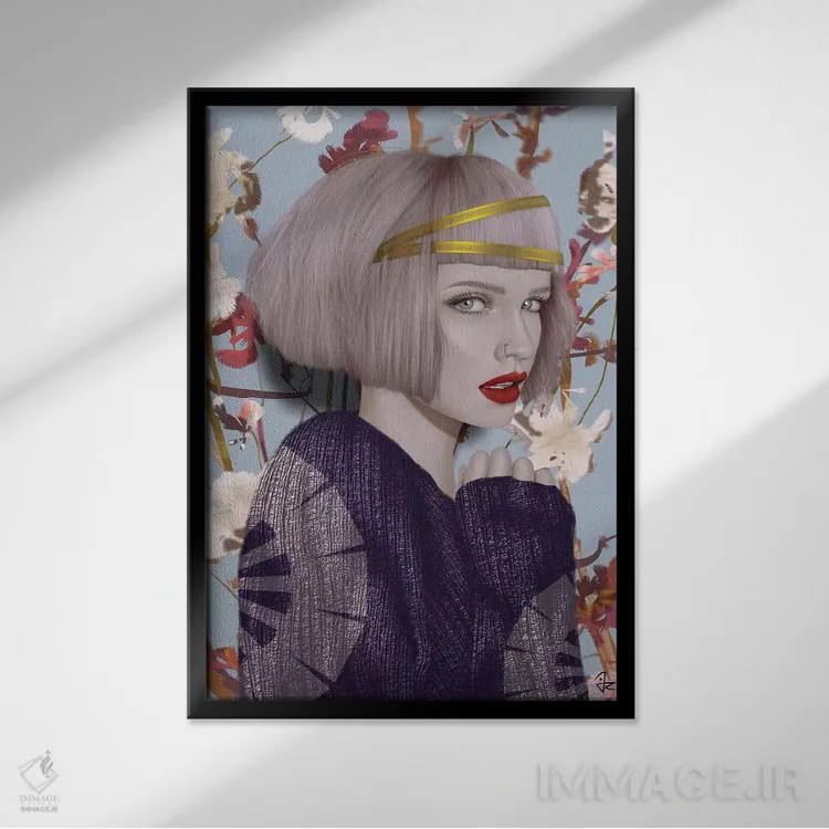 تابلو دکوراتیو انکار اثر جولیو روسی - نمای قابدار مشکی