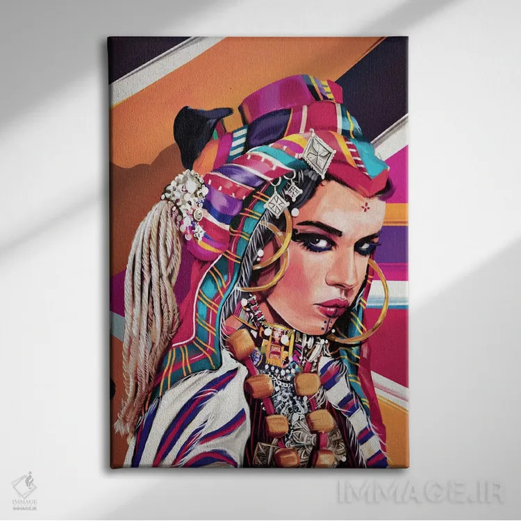 تابلو دکوراتیو مراکش اثر جولیو روسی - نمای روبهرو روی دیوار