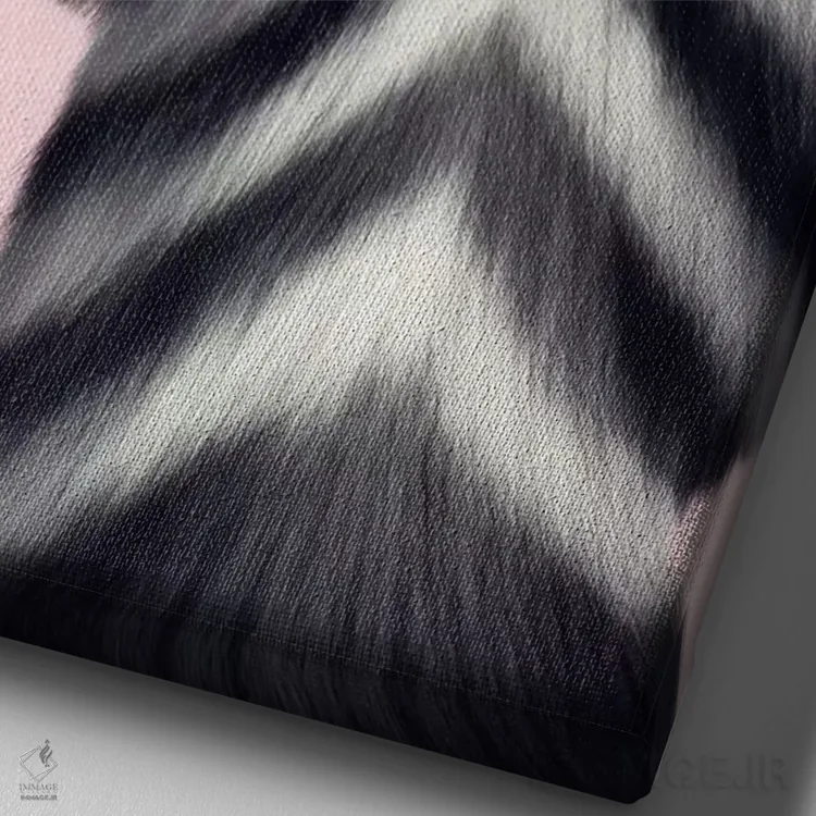 تابلو دکوراتیو راینوکروس هورنبیل اثر جولیو روسی - نمای نزدیک بافت بوم