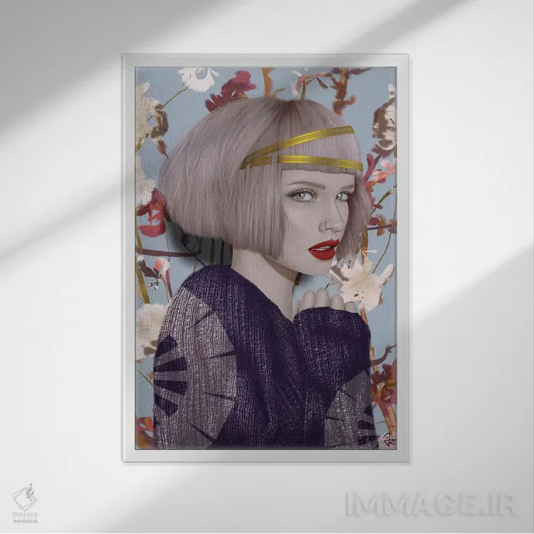 تابلو دکوراتیو انکار اثر جولیو روسی - نمای قابدار سفید