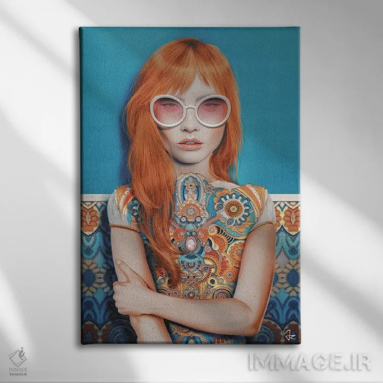 تابلو دکوراتیو تابستان هندی اثر جولیو روسی - نمای روبهرو روی دیوار