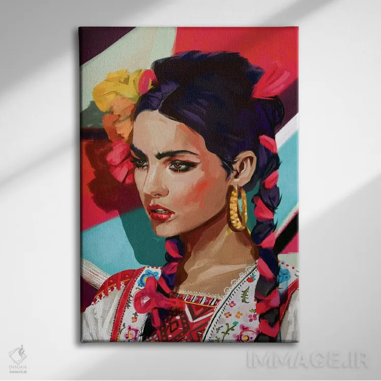 تابلو دکوراتیو مکزیک اثر جولیو روسی - نمای روبهرو روی دیوار