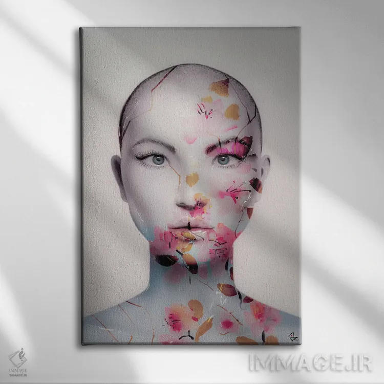 تابلو دکوراتیو انسانیت من کجاست اثر جولیو روسی - نمای روبهرو روی دیوار