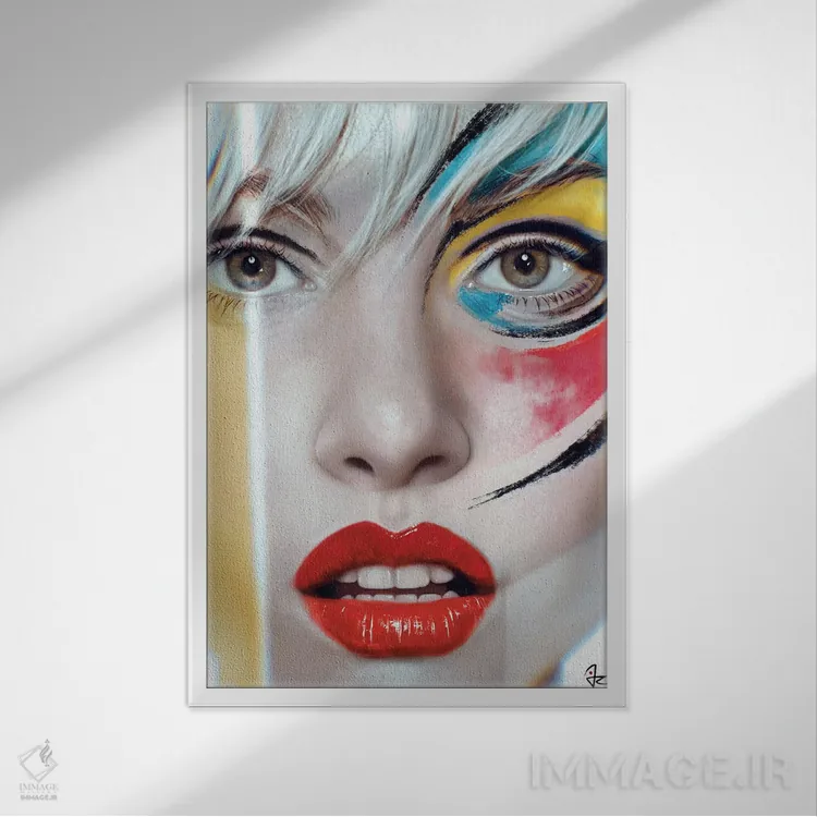 تابلو دکوراتیو عکس فوری اثر جولیو روسی - نمای قابدار سفید