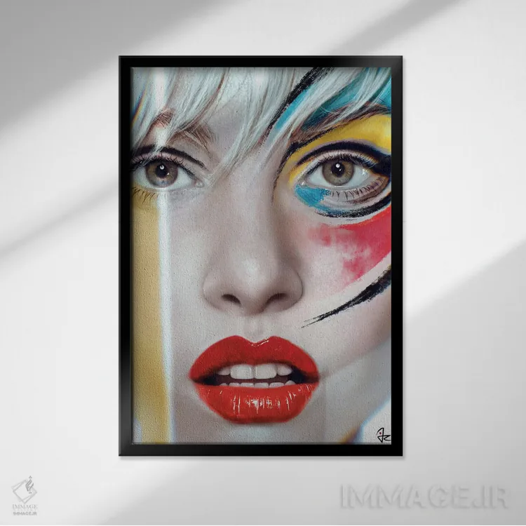 تابلو دکوراتیو عکس فوری اثر جولیو روسی - نمای قابدار مشکی