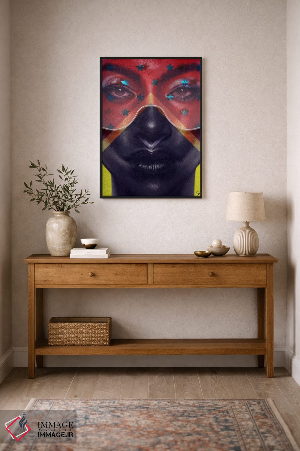 تابلو دکوراتیو ستاره ها و راه راه ها اثر جولیو روسی - D2B