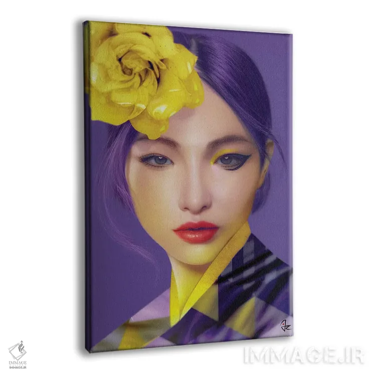 تابلو دکوراتیو فوق بنفش اثر جولیو روسی - نمای پرسپکتیو محصول