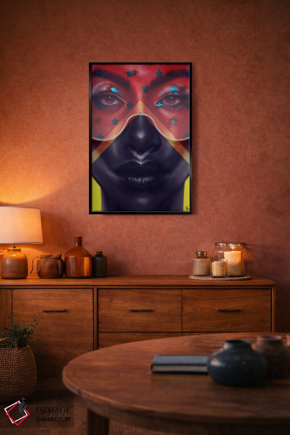 تابلو دکوراتیو ستاره ها و راه راه ها اثر جولیو روسی - D4B