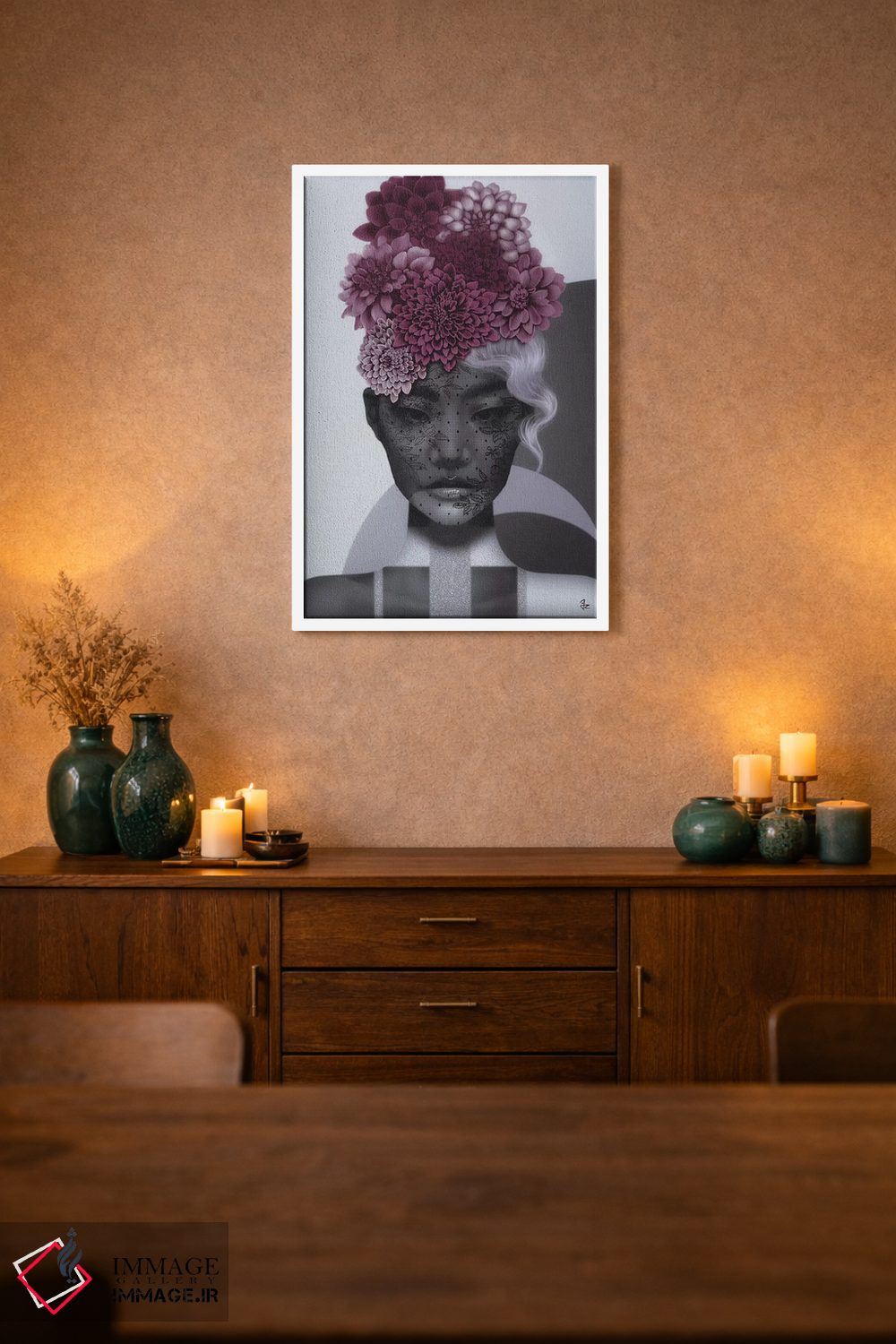 تابلو دکوراتیو مجنون ماه اثر جولیو روسی - D1W