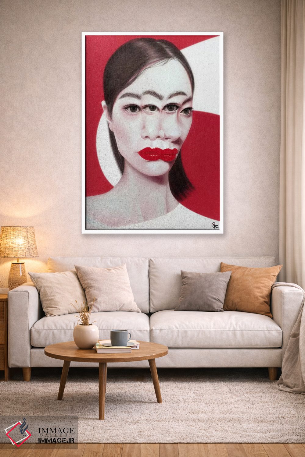 تابلو دکوراتیو اختلال تصویری اثر جولیو روسی - D1W