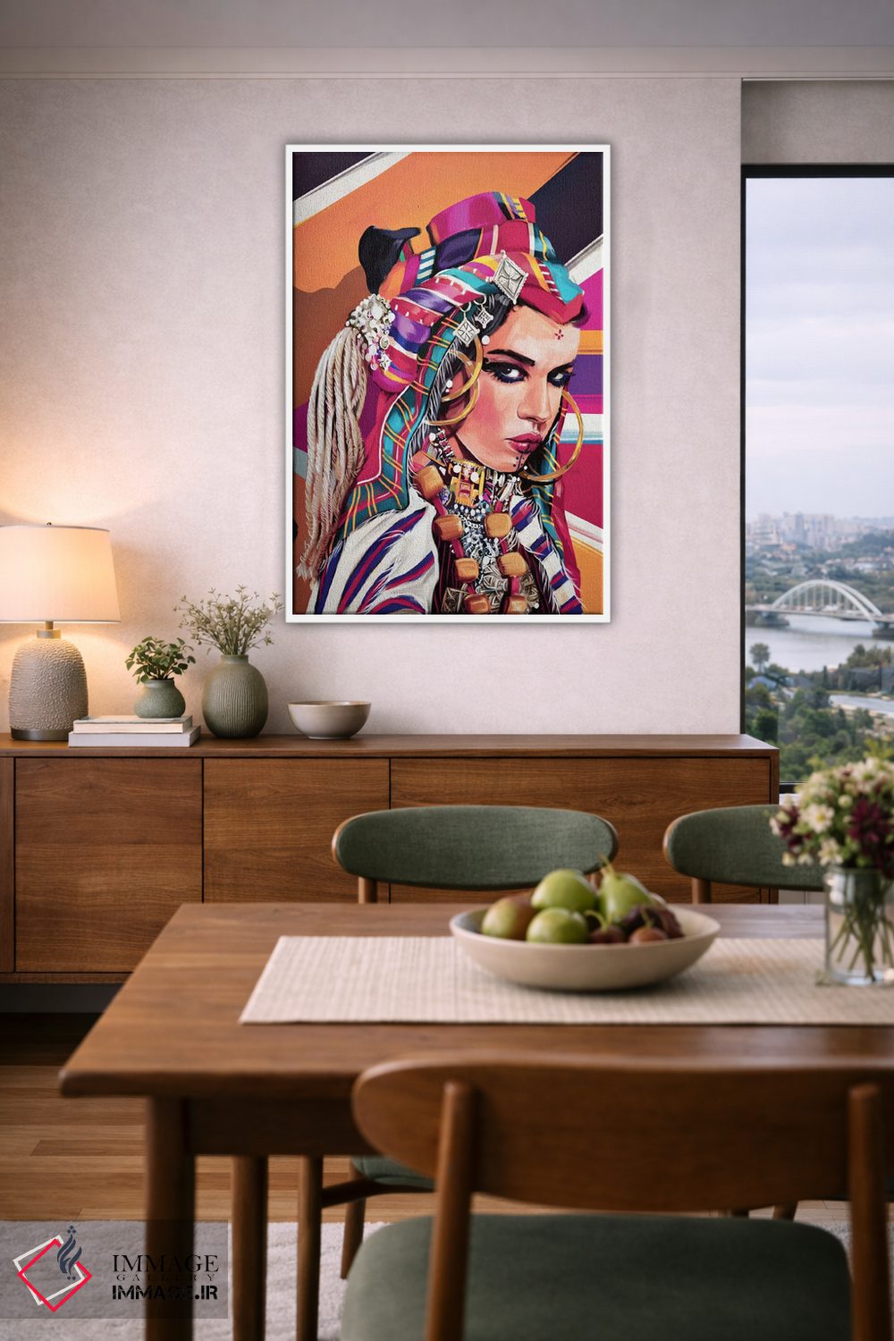 تابلو دکوراتیو مراکش اثر جولیو روسی - D6W