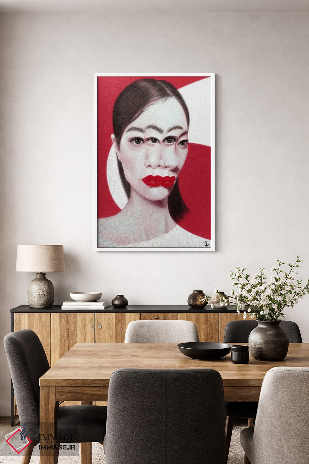 تابلو دکوراتیو اختلال تصویری اثر جولیو روسی - D2W