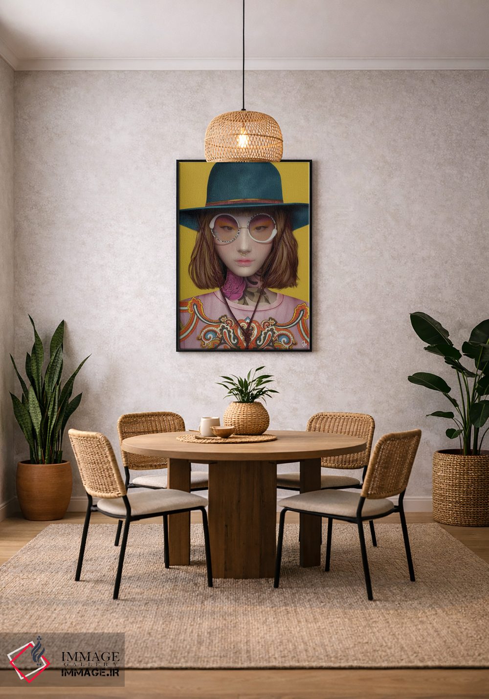 تابلو دکوراتیو مد زودگذر اثر جولیو روسی - D6B