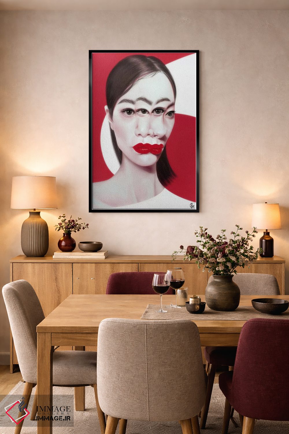 تابلو دکوراتیو اختلال تصویری اثر جولیو روسی - D4B