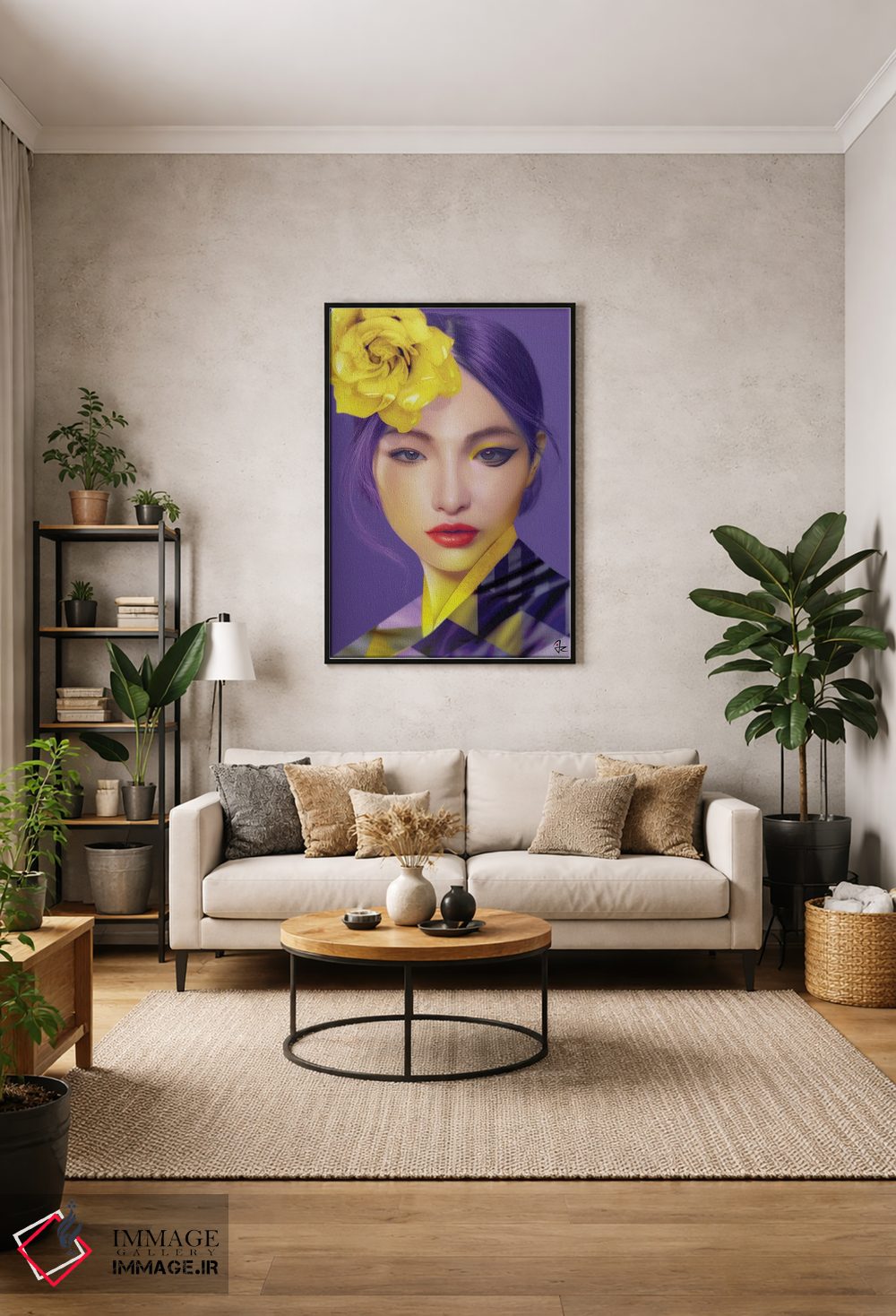 تابلو دکوراتیو فوق بنفش اثر جولیو روسی - D1B