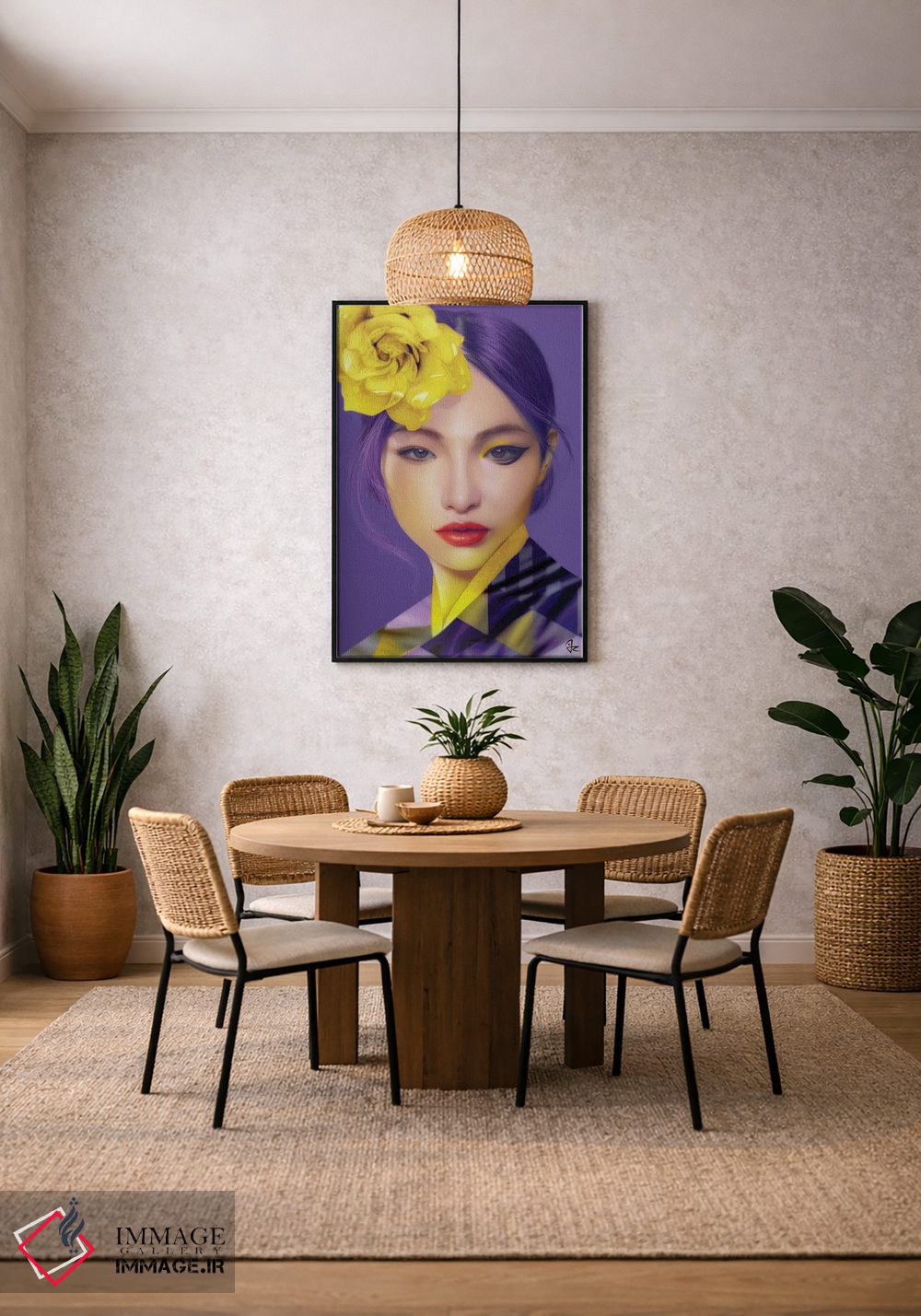 تابلو دکوراتیو فوق بنفش اثر جولیو روسی - D4B