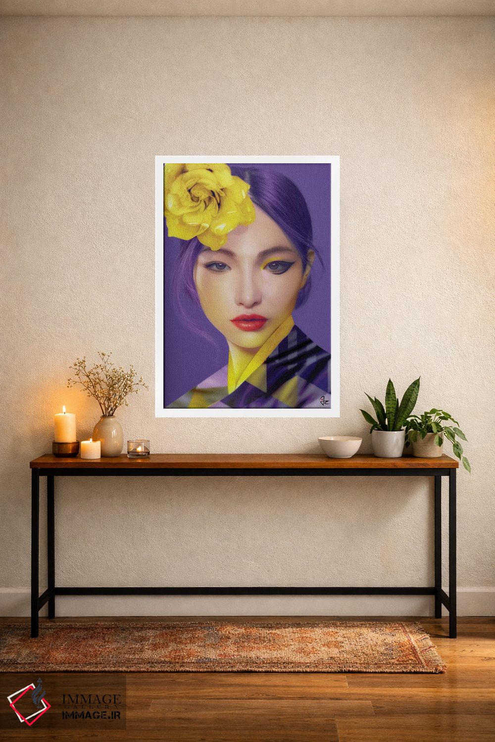 تابلو دکوراتیو فوق بنفش اثر جولیو روسی - D3W