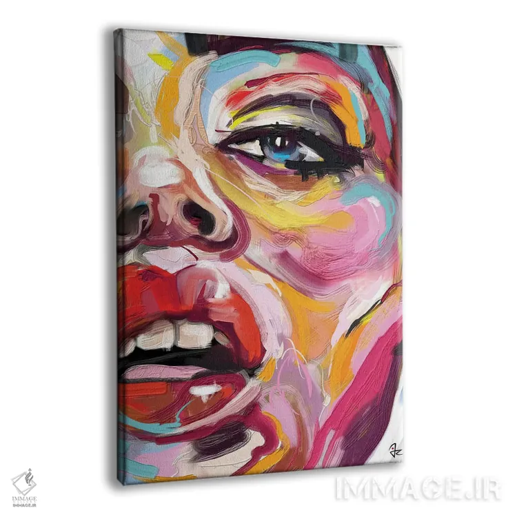 تابلو دکوراتیو درخشان چهار اثر جولیو روسی - نمای پرسپکتیو محصول