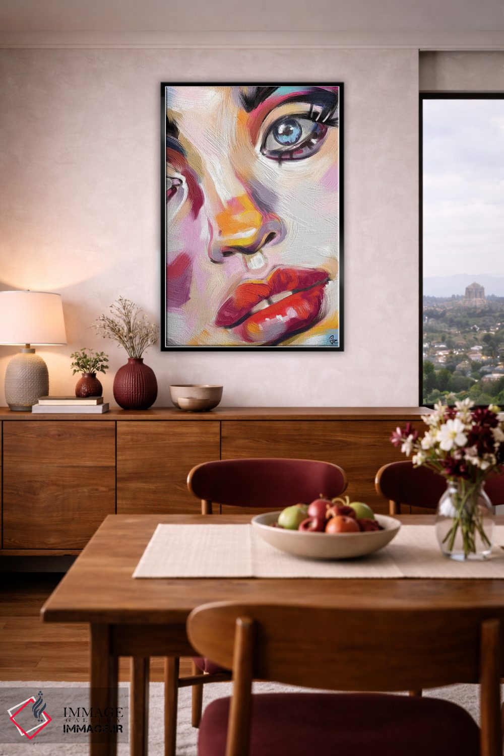 تابلو دکوراتیو درخشان سه اثر جولیو روسی - D4B