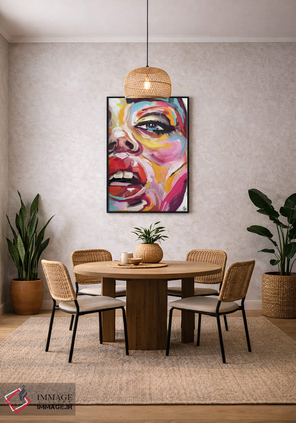 تابلو دکوراتیو درخشان چهار اثر جولیو روسی - D4B