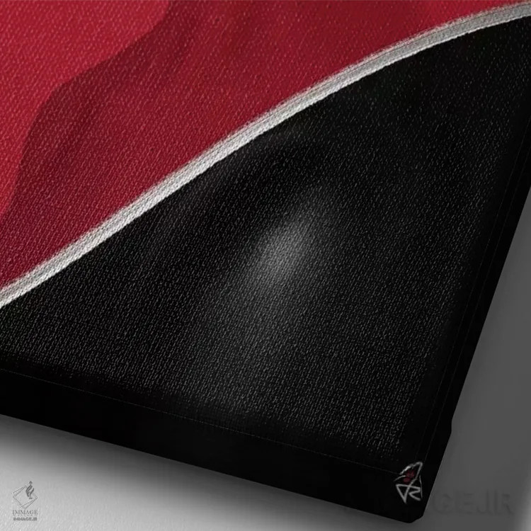 تابلو دکوراتیو رنگ دو اثر جولیو روسی - نمای نزدیک بافت بوم