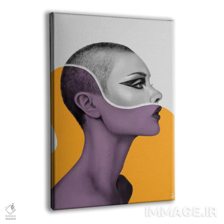 تابلو دکوراتیو رنگ یک اثر جولیو روسی - نمای پرسپکتیو محصول