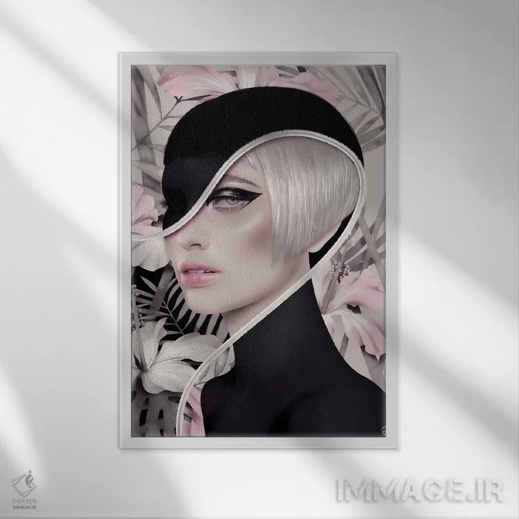 تابلو دکوراتیو رنگ چهار اثر جولیو روسی - نمای قابدار سفید