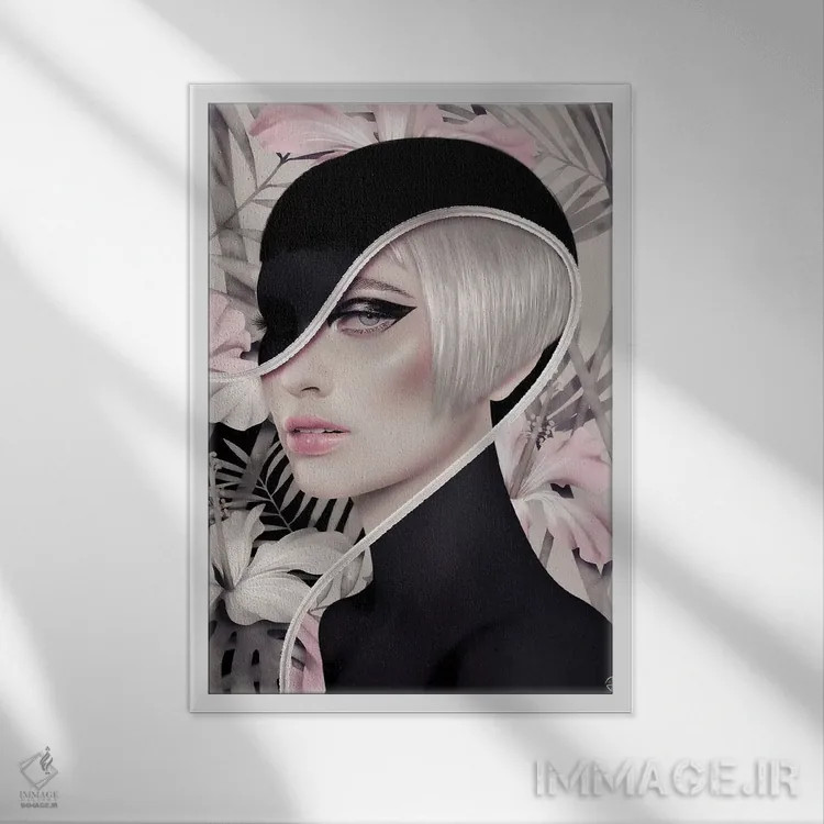 تابلو دکوراتیو رنگ چهار اثر جولیو روسی - نمای قابدار سفید