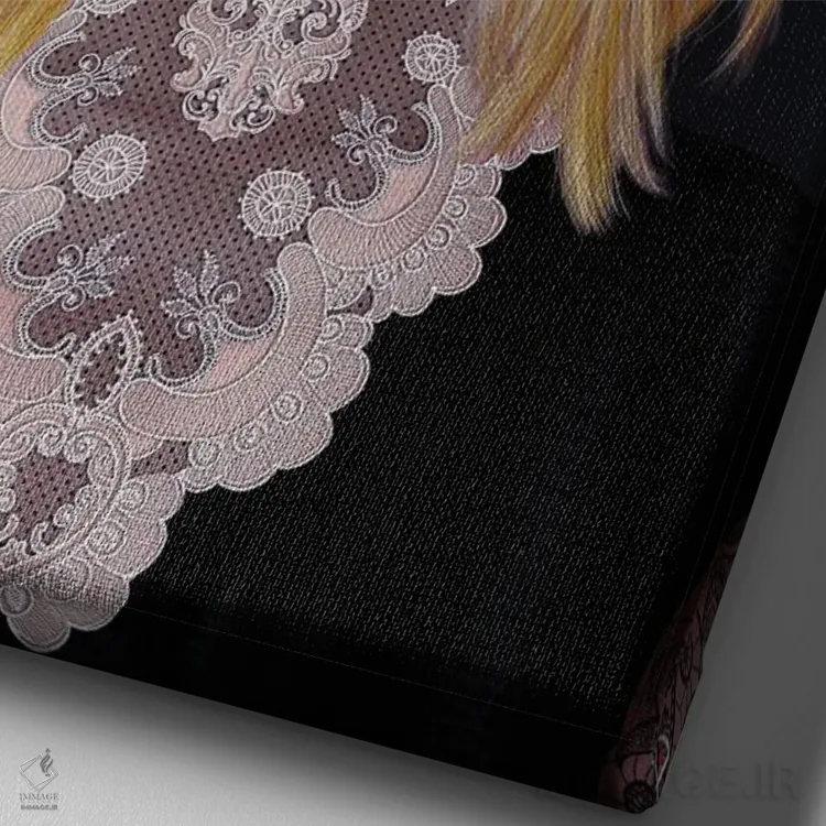 تابلو دکوراتیو برخاسته اثر جولیو روسی - نمای نزدیک بافت بوم