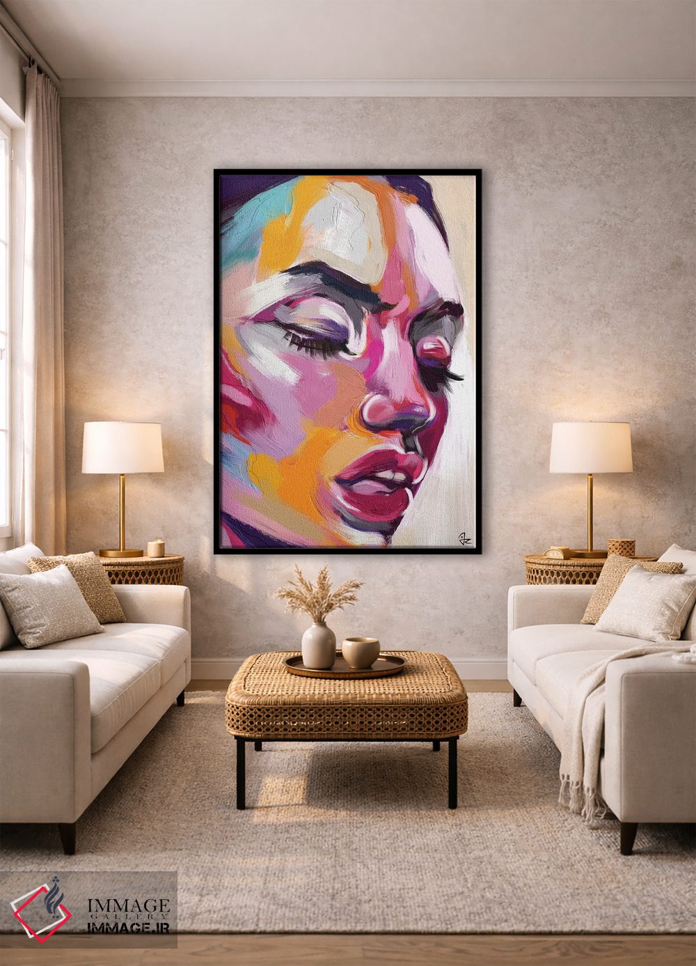 تابلو دکوراتیو درخشان شش اثر جولیو روسی - D3B