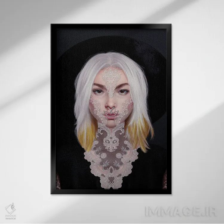 تابلو دکوراتیو برخاسته اثر جولیو روسی - نمای قابدار مشکی