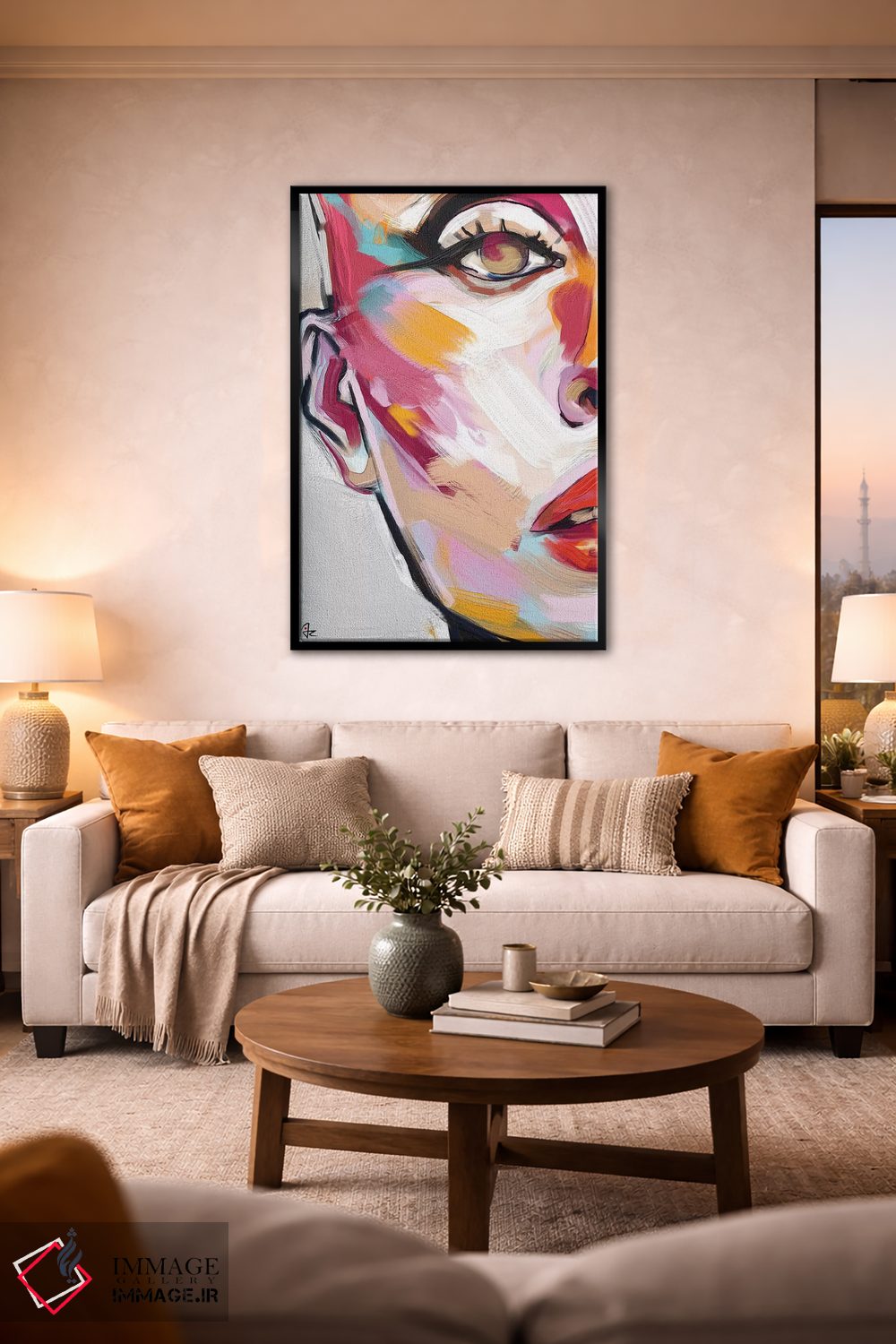 تابلو دکوراتیو درخشان پنج اثر جولیو روسی - D2B