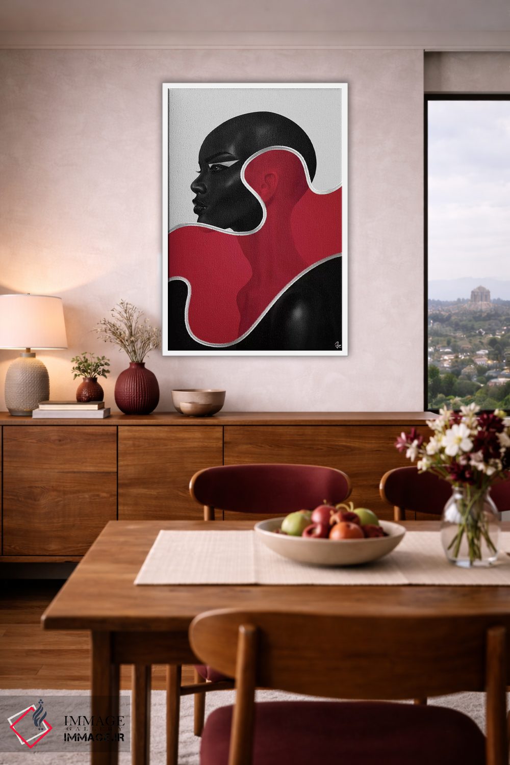 تابلو دکوراتیو رنگ دو اثر جولیو روسی - D4W