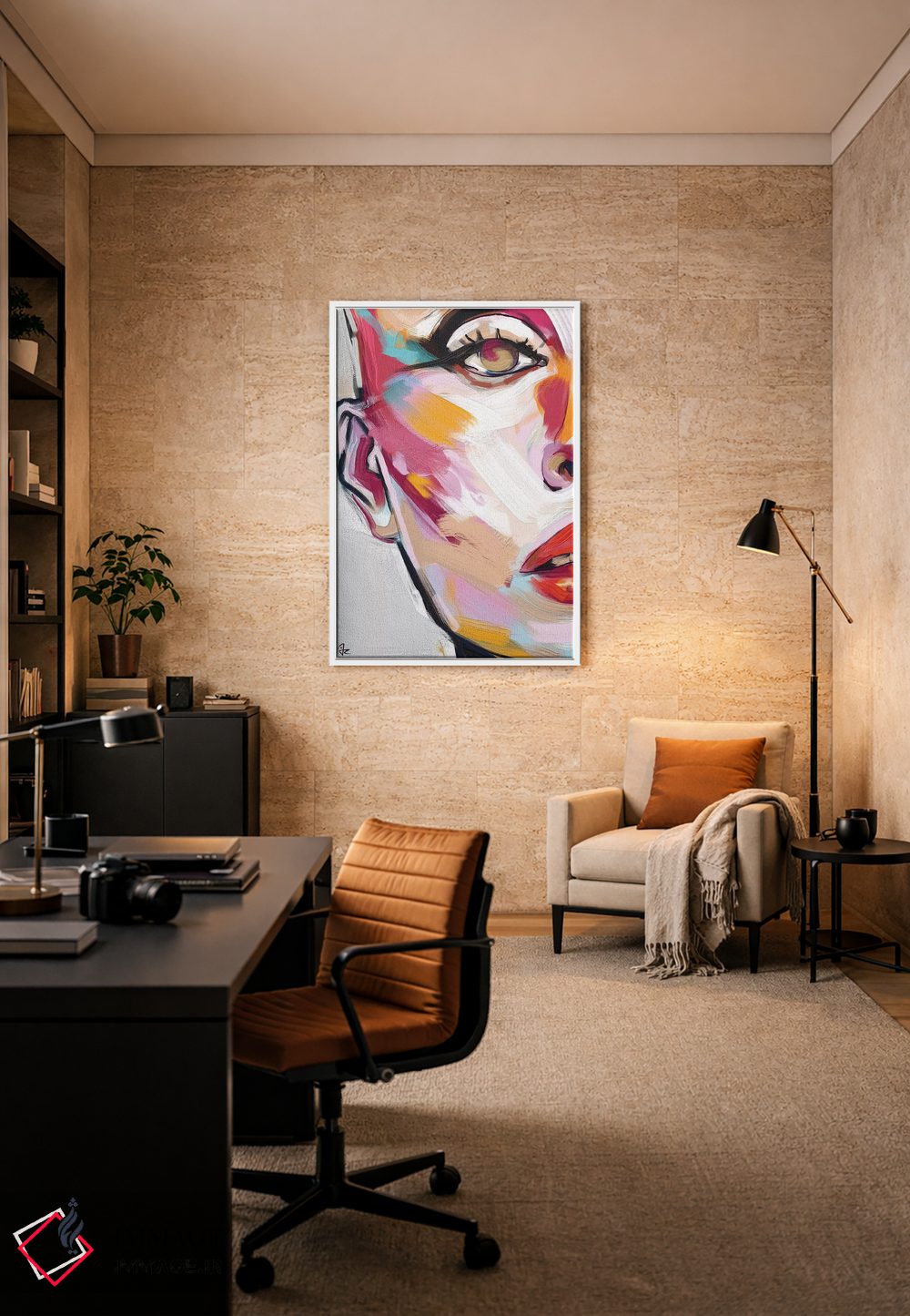 تابلو دکوراتیو درخشان پنج اثر جولیو روسی - D5W