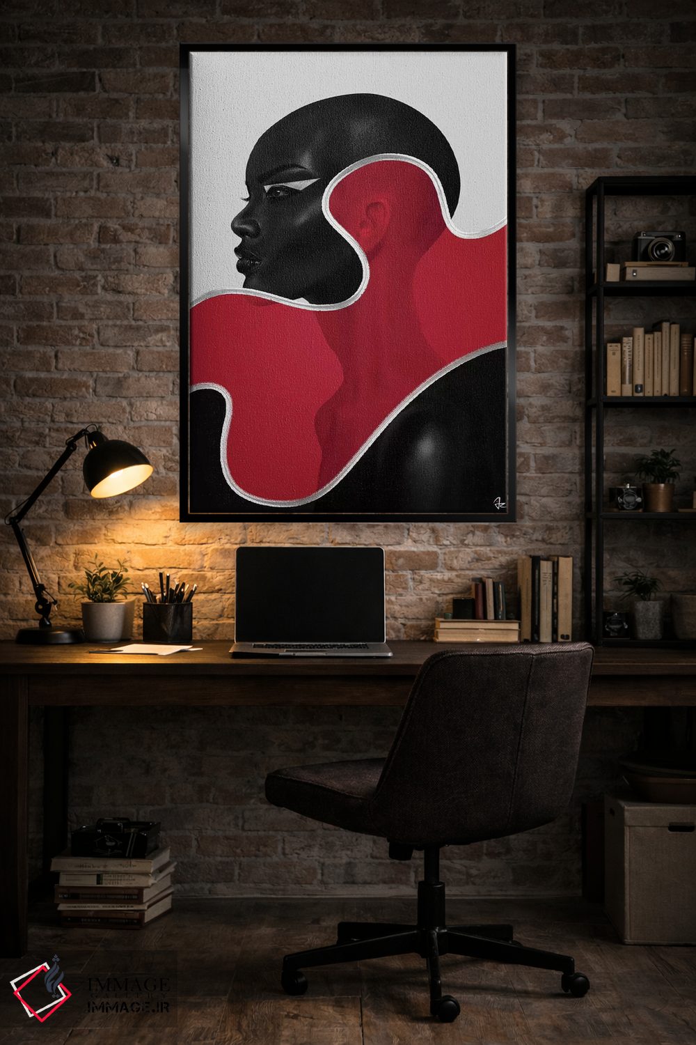 تابلو دکوراتیو رنگ دو اثر جولیو روسی - D6B