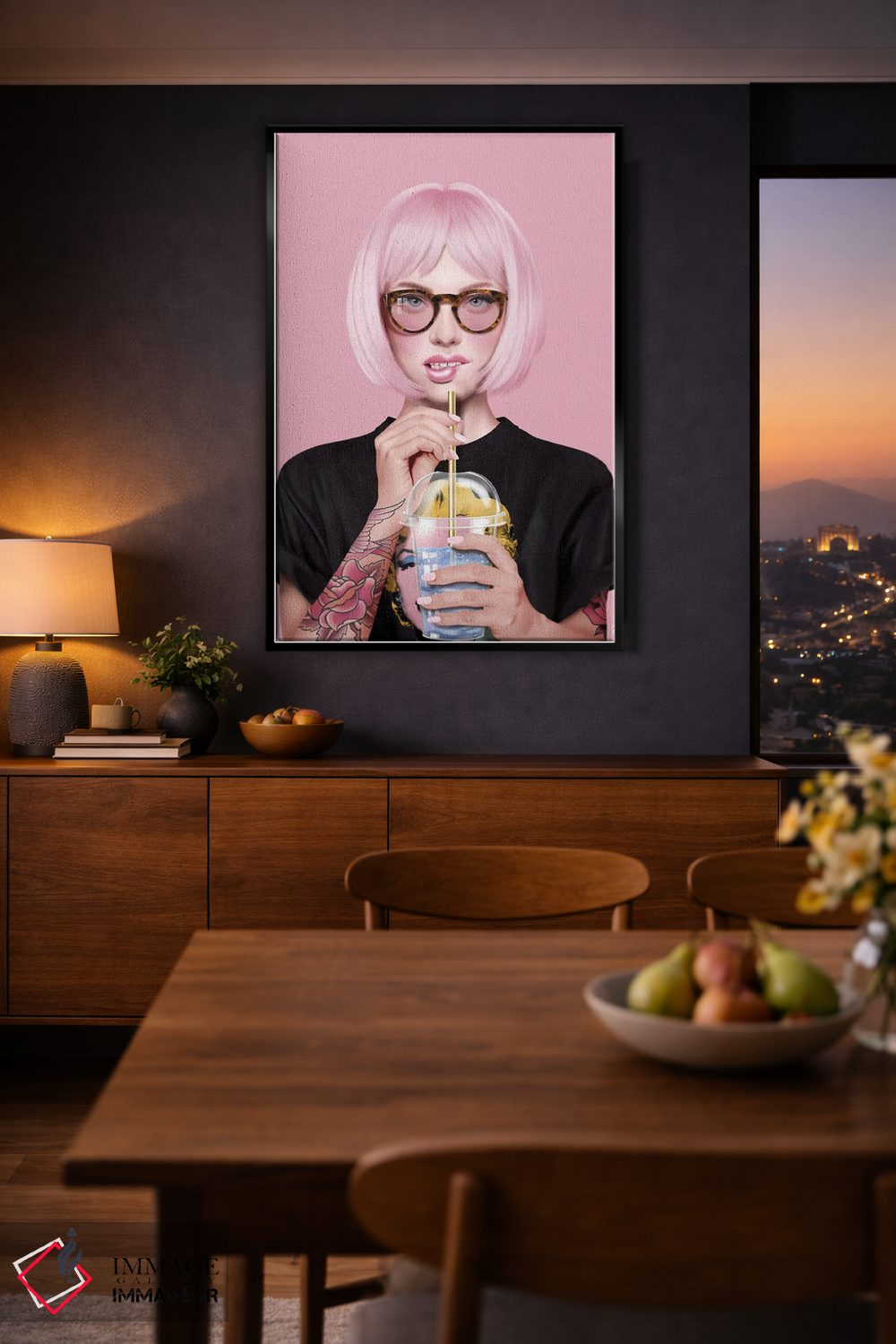 تابلو دکوراتیو تی چیه اثر جولیو روسی - D2B