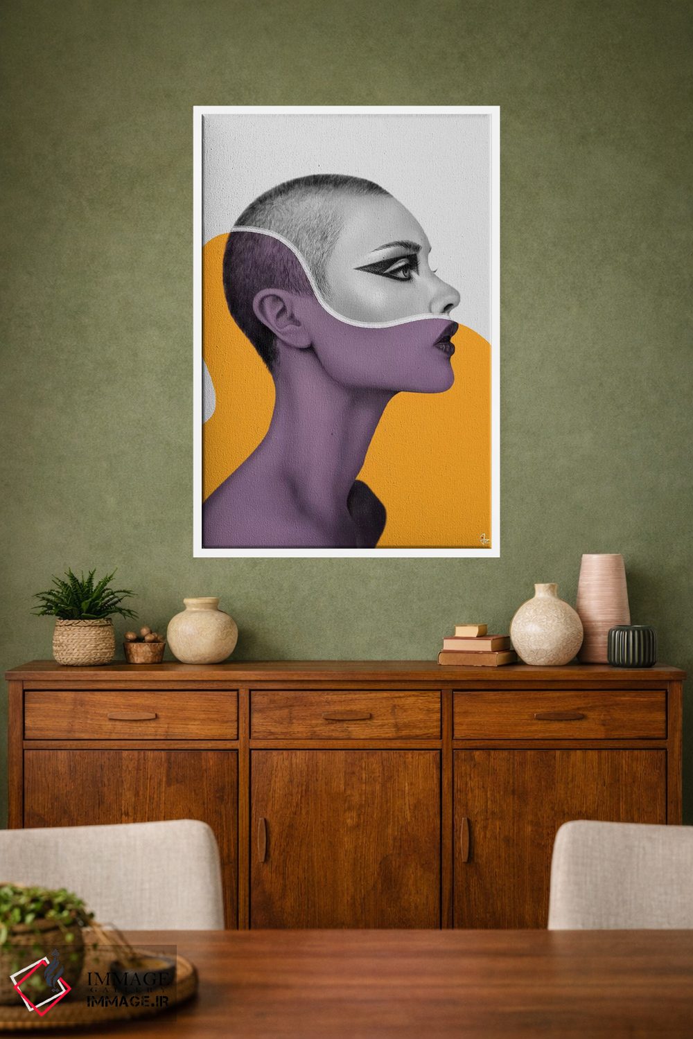 تابلو دکوراتیو رنگ یک اثر جولیو روسی - D1W