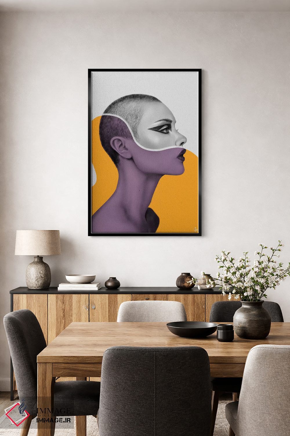 تابلو دکوراتیو رنگ یک اثر جولیو روسی - D4B