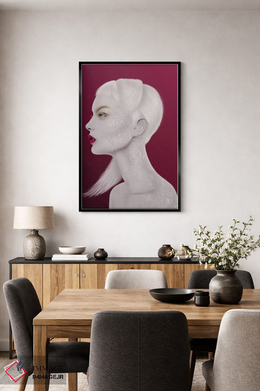 تابلو دکوراتیو مروارید اثر جولیو روسی - D4B