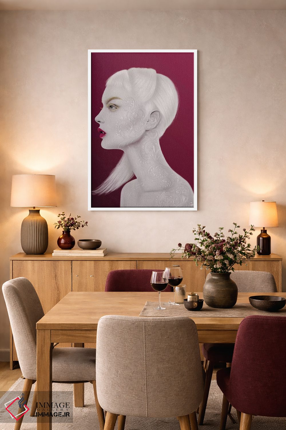 تابلو دکوراتیو مروارید اثر جولیو روسی - D6W