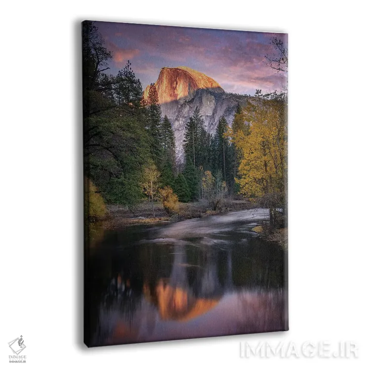تابلو دکوراتیو نیم گنبد در نور صورتی اثر عکاسی جاناتان راس - نمای پرسپکتیو محصول