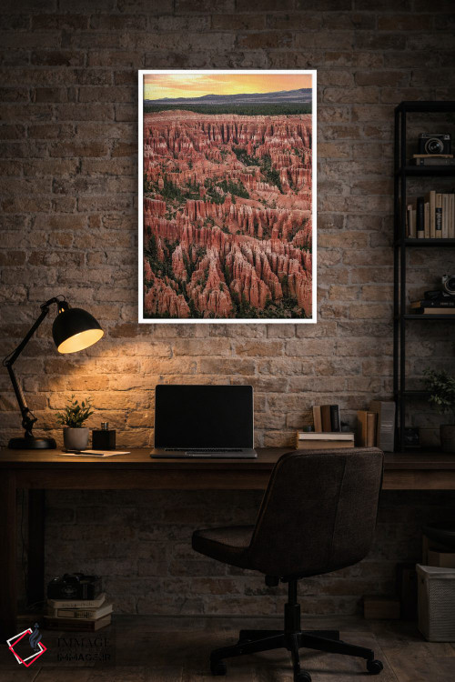 تابلو دکوراتیو غروب در پارک ملی برایس کنیون اثر عکاسی جاناتان راس - D4W