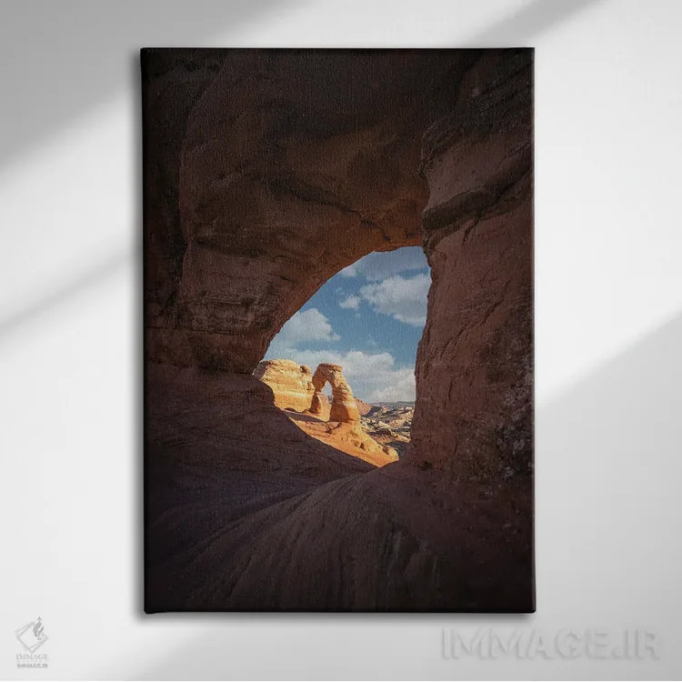 تابلو دکوراتیو تاقچه دلکیت درون یک تاق دیگر اثر عکاسی جاناتان راس - نمای روبهرو روی دیوار