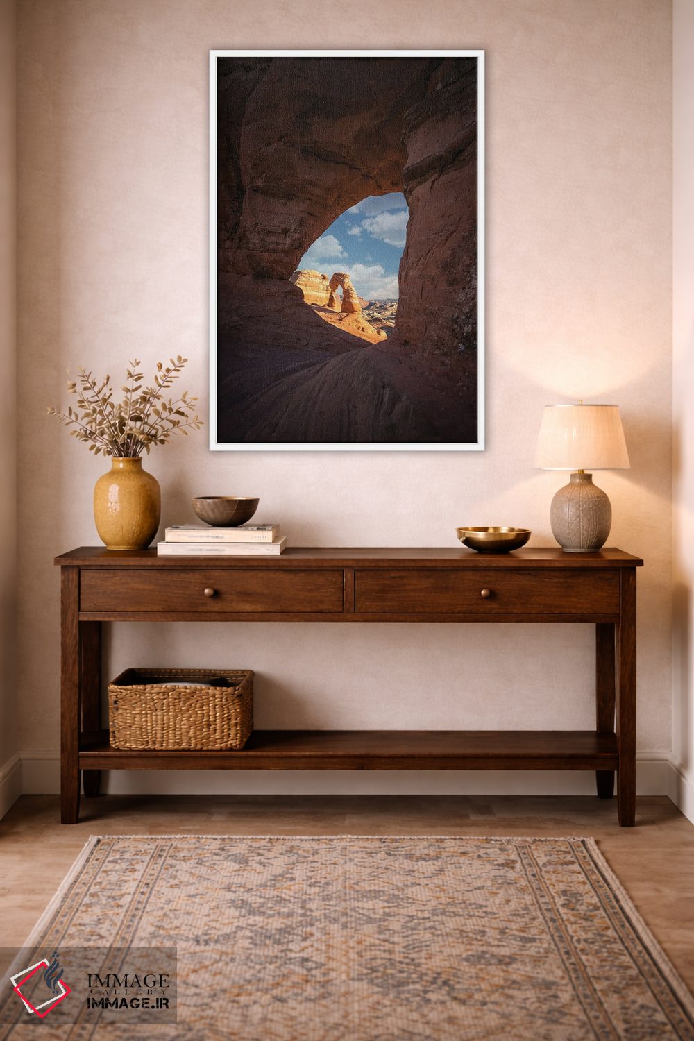 تابلو دکوراتیو تاقچه دلکیت درون یک تاق دیگر اثر عکاسی جاناتان راس - D2W