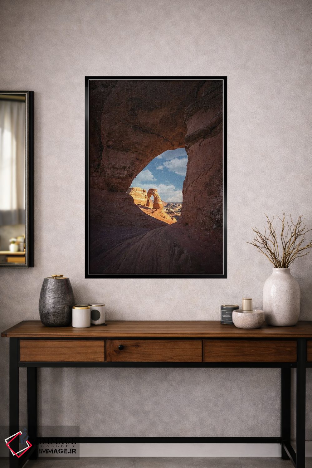 تابلو دکوراتیو تاقچه دلکیت درون یک تاق دیگر اثر عکاسی جاناتان راس - D1B